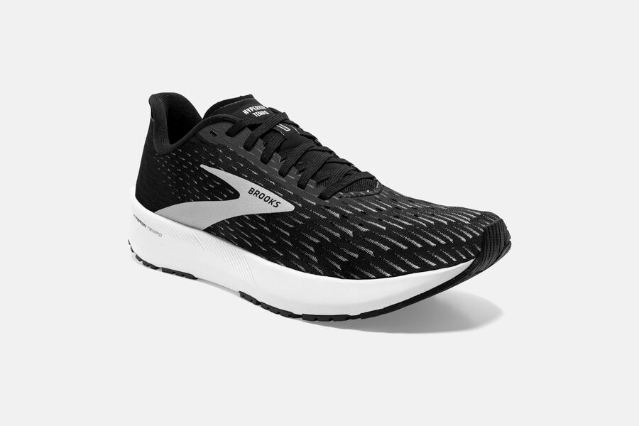 Brooks Running Shoes Womens Black/Silver - Hyperion Tempo Road - 2941-FABGY